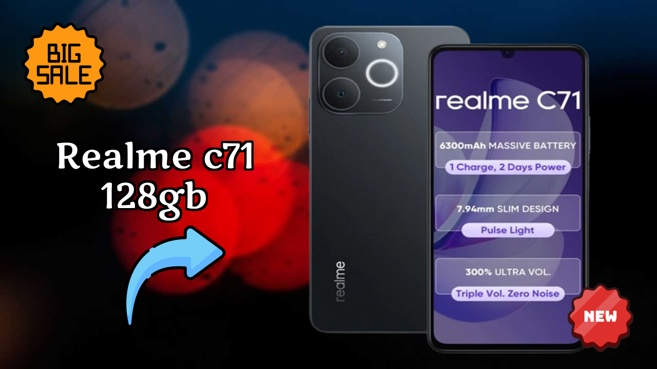 Realme C71 128GB Battery Life: 6300 MAh Charging Speed